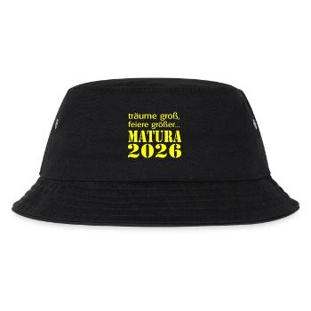  Matura 2026 - Kinder Bucket Hat - Schwarz - Vorne