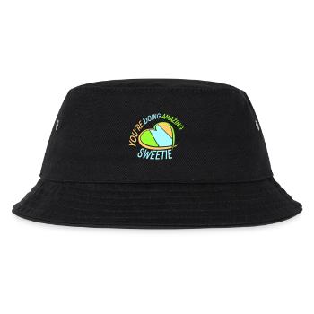You're Doing Amazing Sweetie Lustig Ermutigend - Kinder Bucket Hat - Schwarz - Vorne