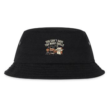 Zu viele Grills - Kinder Bucket Hat - Schwarz - Vorne