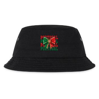 Nœud Drapeau Portugal | Style Coquette Portugais - Bob Enfant - noir - Devant