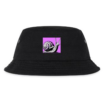 Schnecke - Kinder Bucket Hat - Schwarz - Vorne