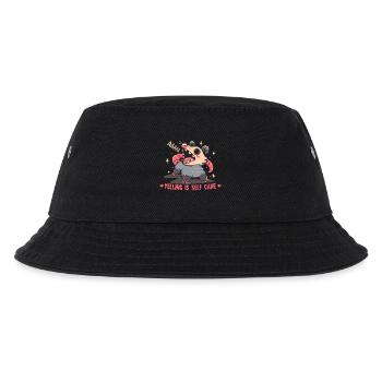 Schreien ist Selbstfürsorge - Kinder Bucket Hat - Schwarz - Vorne