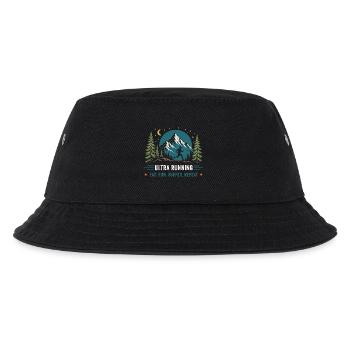 Ultra-Laufen. Iss. Lauf. Leide. Wiederholen Sie sich - Kinder Bucket Hat - Schwarz - Vorne