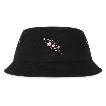 Delicate Cherry Blossoms Illustration - Kids’ Bucket Hat - black - Front