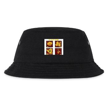 My Social Battery Funny Yellow Tulip Flower  - Kids’ Bucket Hat - black - Front