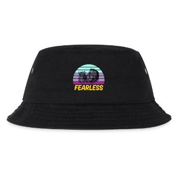 Fearless Retro Lion - Kids’ Bucket Hat - black - Front