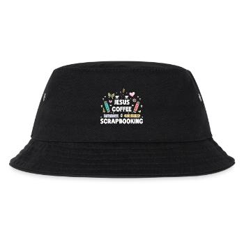 Jesus Coffee Scrapbooking - Kids’ Bucket Hat - black - Front