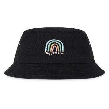 Social Worker Quote Support It Social Work - Kinder Bucket Hat - Schwarz - Vorne