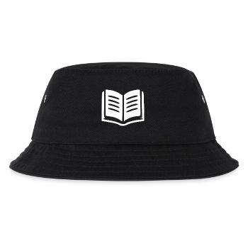 Buch Bücher lesen Geschenk - Kinder Bucket Hat - Schwarz - Vorne