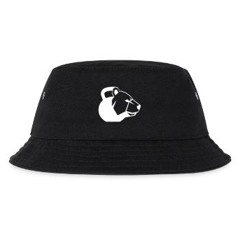 Bear Kettlebell Graphic Logo Dynamic - Kids’ Bucket Hat - black - Front
