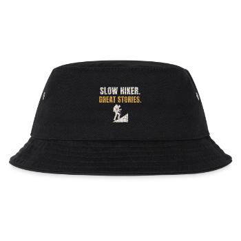 Slow Hiker Great Stories - Kids’ Bucket Hat - black - Front