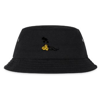 Palmen - Kinder Bucket Hat - Schwarz - Vorne