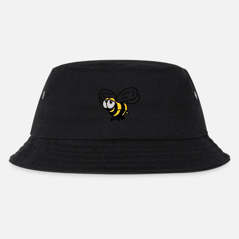 Biene - Kinder Bucket Hat - Schwarz