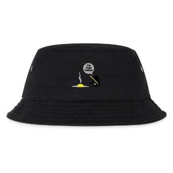egg vader - Kinder Bucket Hat - Schwarz - Vorne