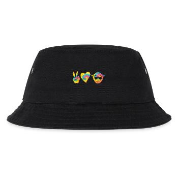 Schäfer Schaf - Kinder Bucket Hat - Schwarz - Vorne
