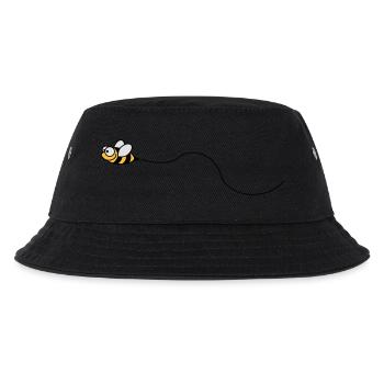 biene_3c - Kinder Bucket Hat - Schwarz - Vorne