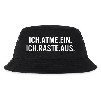 Ich atme ein, ich raste aus - Kinder Bucket Hat - Schwarz - Vorne