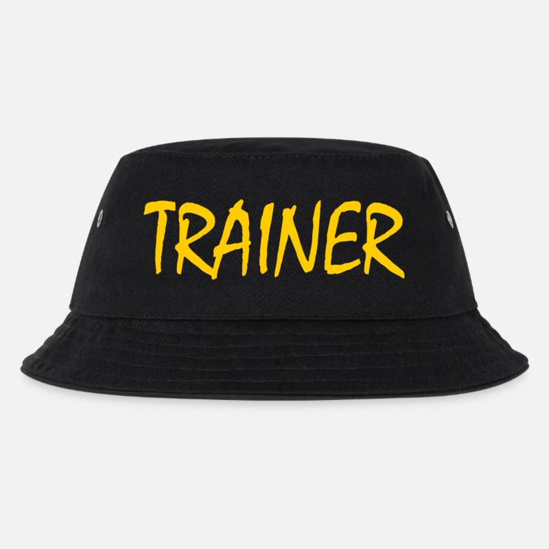 TRAINER - Kinder Bucket Hat - Schwarz