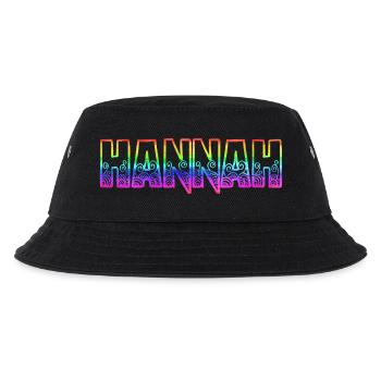 hannah rs regenbogen - Kinder Bucket Hat - Schwarz - Vorne