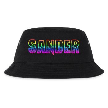 sander rs regenbogen - Kinder Bucket Hat - Schwarz - Vorne
