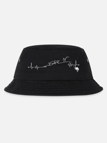 Kunst der Küstenfluglinien - Kinder Bucket Hat - Schwarz