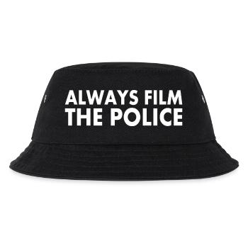 Always film the police - Kinder Bucket Hat - Schwarz - Vorne