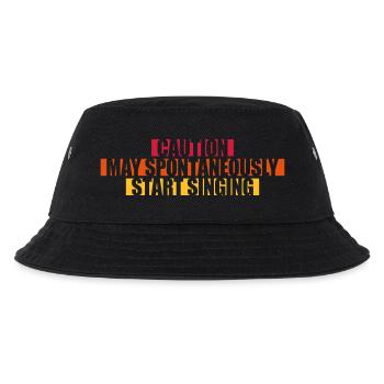 may spontaneously start singing - Kids’ Bucket Hat - black - Front