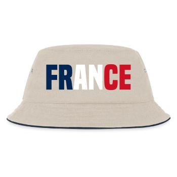 France - Kids’ Bucket Hat - ecru/navy - Front