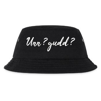 Saarländisch Dialekt Shirt Saar Saarland Geschenk - Kinder Bucket Hat - Schwarz - Vorne