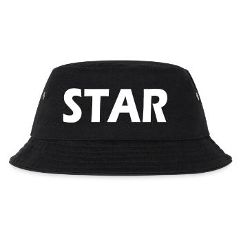 Star - Kinder Bucket Hat - Schwarz - Vorne
