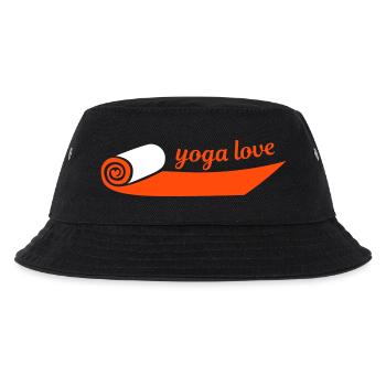 Yoga Yogamatte Yogi Meditation Love Liebe Fan - Kinder Bucket Hat - Schwarz - Vorne