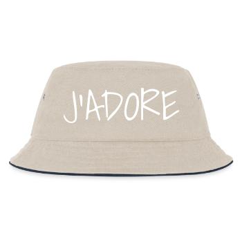 j'adore - Bob Enfant - blanc cassé/bleu marine - Devant
