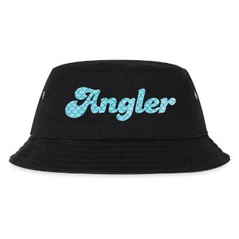 Angler Scale Sayings Pisces Sea Pattern Hobby - Kids’ Bucket Hat - black - Front