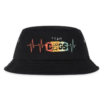 Pulse chiens signe logo rétro vintage battement de coeur - Bob Enfant - noir - Devant