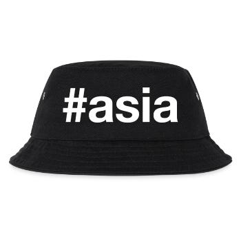 ASIA Asien Hashtag - Kinder Bucket Hat - Schwarz - Vorne