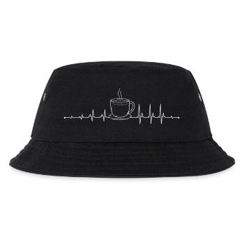 Kaffee-Pulse-Becher-Kunstwerk - Kinder Bucket Hat - Schwarz - Vorne