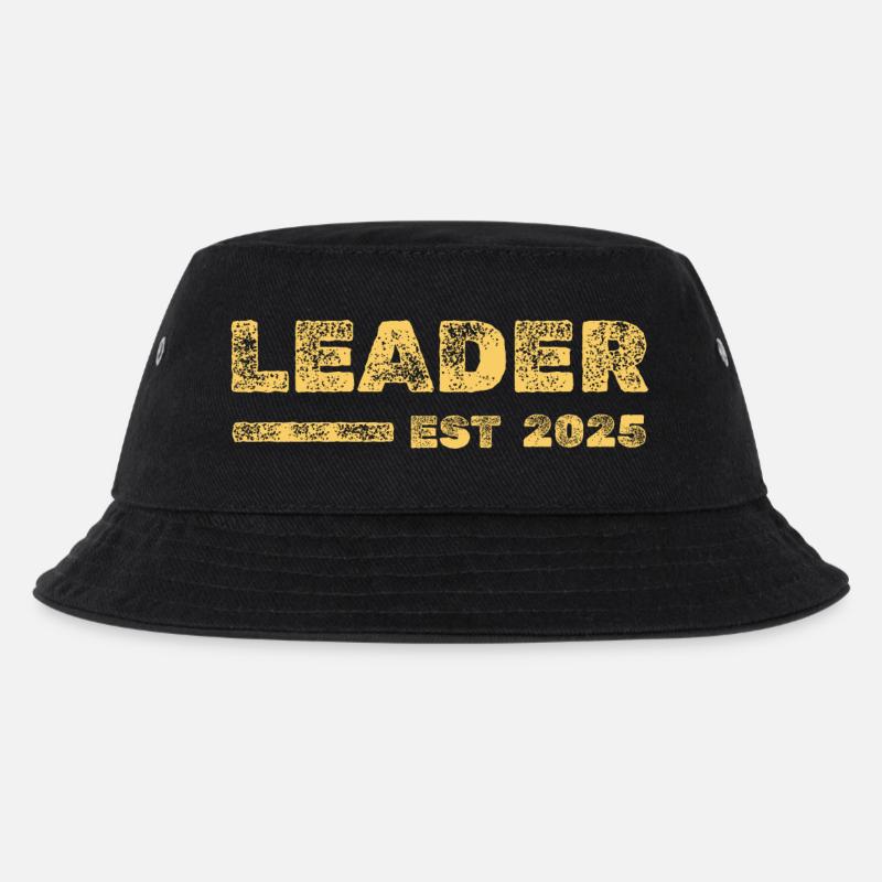 Leader 2025 - Kinder Bucket Hat - Schwarz