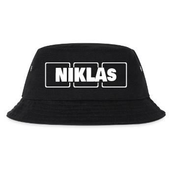 Name: Niklas - Kids’ Bucket Hat - black - Front
