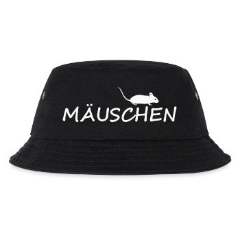 MÄUSCHEN - Kinder Bucket Hat - Schwarz - Vorne