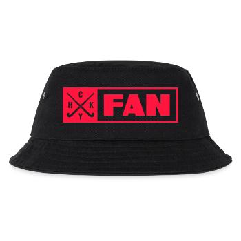Hockey Feldhockey Hockey-Fan - Kinder Bucket Hat - Schwarz - Vorne