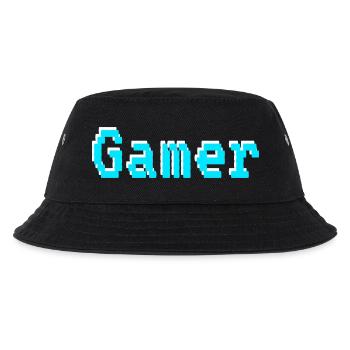 Gamer - Kinder Bucket Hat - Schwarz - Vorne