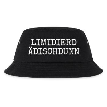 Limidierd Ädischdunn - Pfälzische Edition Pfälzer - Kinder Bucket Hat - Schwarz - Vorne