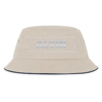 Alvin als Geschenkidee - Kinder Bucket Hat - Natur/Navy - Vorne