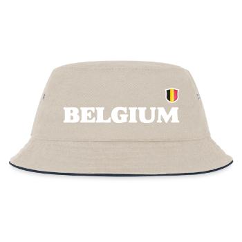 Belgium Flag - Kids’ Bucket Hat - ecru/navy - Front