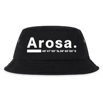 Arosa coordinates Graubünden Aroser Aroserin - Kids’ Bucket Hat - black - Front