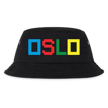 OSLO Norway Norwegen - Kinder Bucket Hat - Schwarz - Vorne