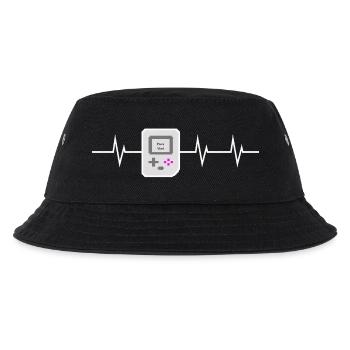 Press Start - I love Retro Gaming - Kids’ Bucket Hat - black - Front