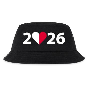 I love Malta 2026, Urlaub in Malta 2026 - Kinder Bucket Hat - Schwarz - Vorne