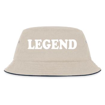 Legend - Kinder Bucket Hat - Natur/Navy - Vorne