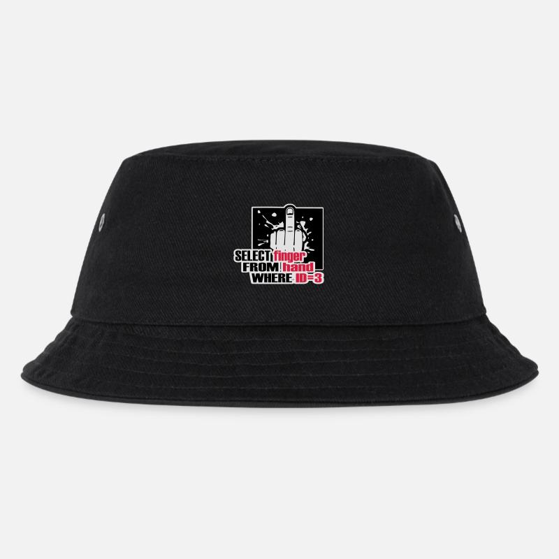 SELECT finger FROM hand - Kinder Bucket Hat - Schwarz